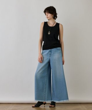 GRACE CONTINENTAL クルーニットトップ ブラック