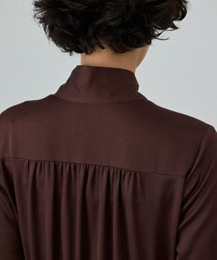 GRACE CONTINENTAL ボウタイティアードワンピース ブラウン