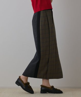 GRACE CONTINENTAL タックタイトスカート グレンチェック