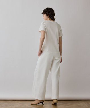 GRACE CONTINENTAL スカーフプリントコンビトップ キナリ