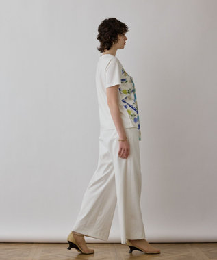 GRACE CONTINENTAL スカーフプリントコンビトップ キナリ