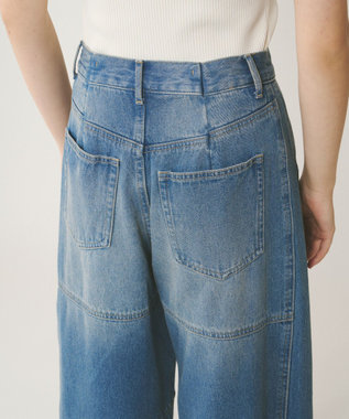 GRACE CONTINENTAL ライン切替デニムパンツ ブルー