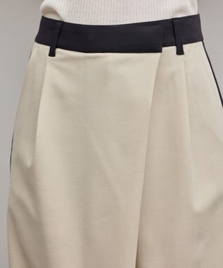 GRACE CONTINENTAL ラップワイドパンツ ベージュ