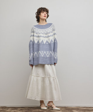 GRACE CONTINENTAL フェアアイルニットトップ