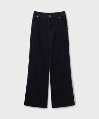 GRACE CONTINENTAL オヤココールフレアパンツ ネイビー