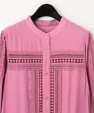 レース切替シャツワンピース / GRACE CONTINENTAL | GRACE CONTINENTAL 