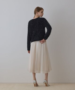 GRACE CONTINENTAL メッシュプリーツスカート キナリ