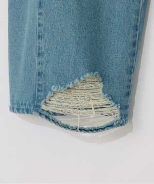 GRACE CONTINENTAL ドロストウエストデニムパンツ サックス