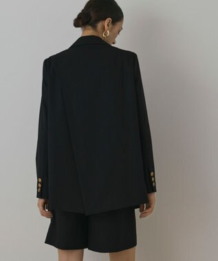 GRACE CONTINENTAL バックベンツダブルジャケット ブラック