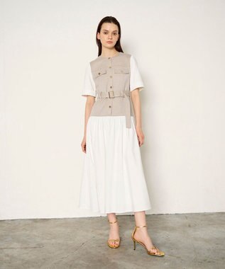 GRACE CONTINENTAL レイヤードコンビワンピース