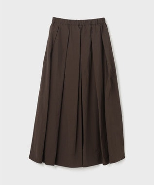 GRACE CONTINENTAL タックギャザータフタスカート ブラウン