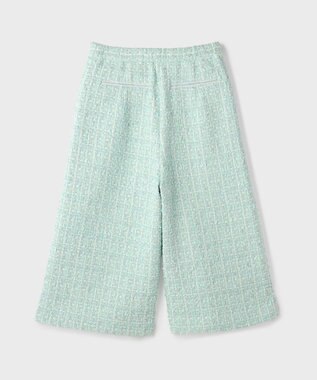 GRACE CONTINENTAL ツイードクロップドパンツ ミント