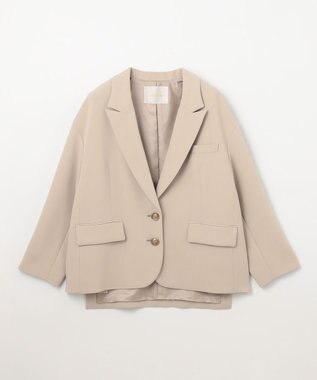 GRACE CONTINENTAL トリアセオーバーサイズジャケット ベージュ