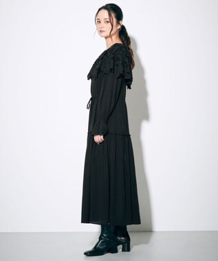 カットワークティアードワンピース Grace Continental Grace Continental グレースコンチネンタル 通販 カットワークティアードワンピース Grace Continental Grace Continental グレースコンチネンタル 通販