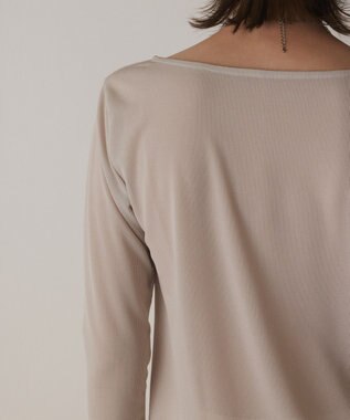 GRACE CONTINENTAL シアーアセテートカットトップ ベージュ