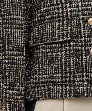 GRACE CONTINENTAL パディングツイードジャケット ベージュ