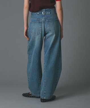 GRACE CONTINENTAL ラップ2wayデニムパンツ ブルー