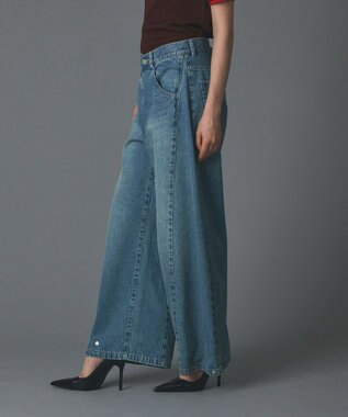 GRACE CONTINENTAL ラップ2wayデニムパンツ ブルー