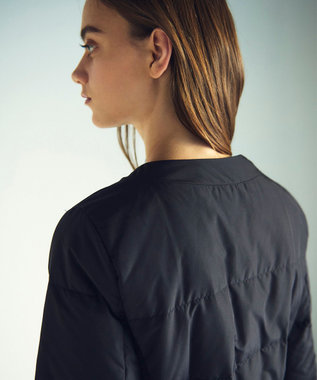 GRACE CONTINENTAL ファーパーツ付ロングダウン ブラック