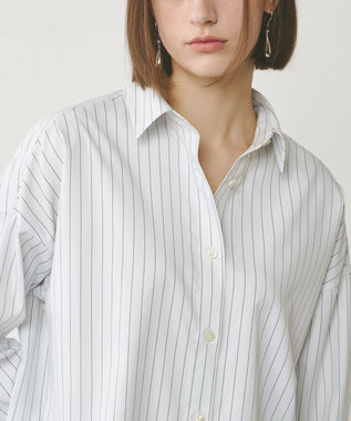 GRACE CONTINENTAL チュールレイヤードシャツ ホワイト