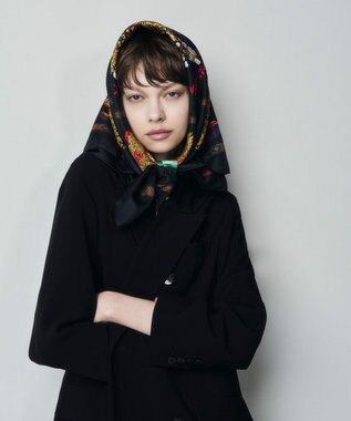 GRACE CONTINENTAL オーバーサイズテーラーコート ブラック