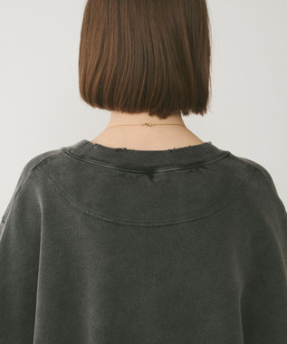 GRACE CONTINENTAL ピグメントスエットトップ チャコール