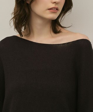 GRACE CONTINENTAL ルーズニットトップ ブラウン