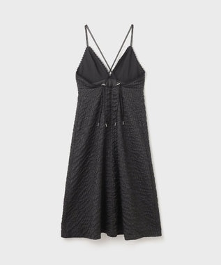 GRACE CONTINENTAL エンボスキャミワンピース ブラック