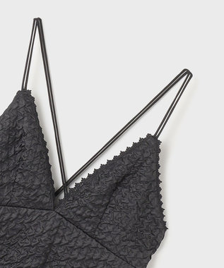 GRACE CONTINENTAL エンボスキャミワンピース ブラック