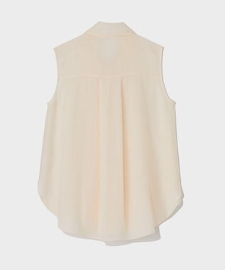 GRACE CONTINENTAL リネンライクボウタイノースリーブ キナリ