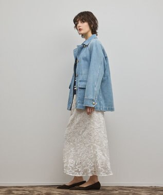 GRACE CONTINENTAL カバーオールジャケット サックス