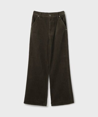 GRACE CONTINENTAL オヤココールフレアパンツ カーキ
