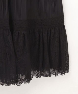 GRACE CONTINENTAL レースコンビキャミソールワンピース ブラック