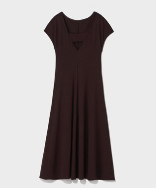 GRACE CONTINENTAL バックオープンポンチワンピース ブラウン