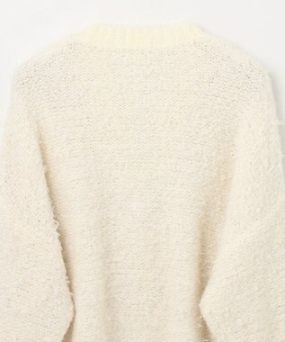 GRACE CONTINENTAL ツイーディーリボンヤーンカーディガン キナリ