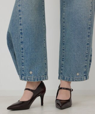 GRACE CONTINENTAL ラップ2wayデニムパンツ ブルー