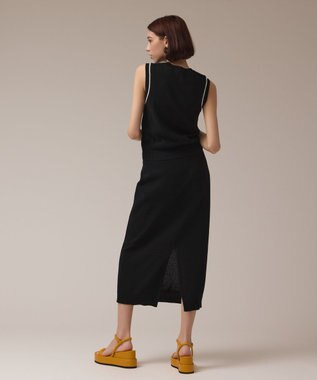 GRACE CONTINENTAL カノコニットトップ ブラック