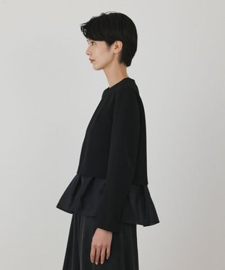 GRACE CONTINENTAL シアーフレアカットトップ ブラック