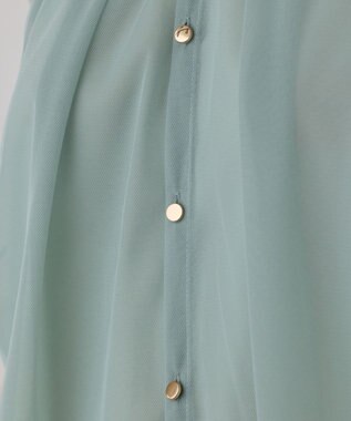 GRACE CONTINENTAL チュールタックノースリーブ ライトグリーン