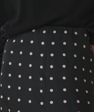 GRACE CONTINENTAL ドットスカート ブラック