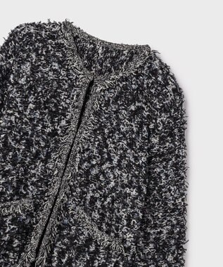 GRACE CONTINENTAL ツイーディーニットジャケット ブラック