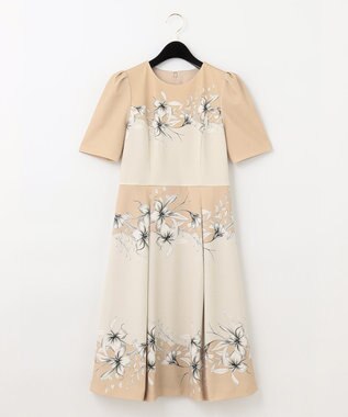 フラワープリントバイカラードレス / GRACE CONTINENTAL | GRACE