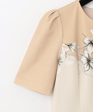 フラワープリントバイカラードレス / GRACE CONTINENTAL | GRACE