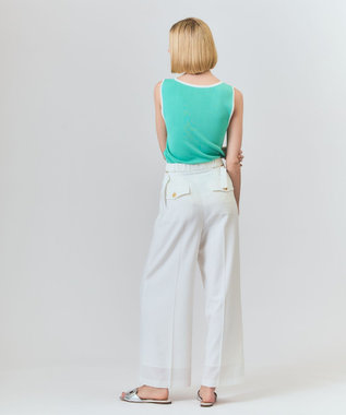 GRACE CONTINENTAL マリンワイドパンツ ホワイト