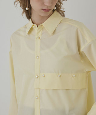 GRACE CONTINENTAL オーバーシャツ イエロー