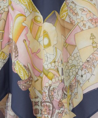 GRACE CONTINENTAL ジュエリースカーフキャミ ネイビー