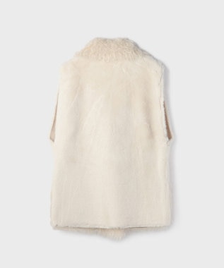 GRACE CONTINENTAL 【LOU ANDREA】フェイクポケットジレ ホワイト