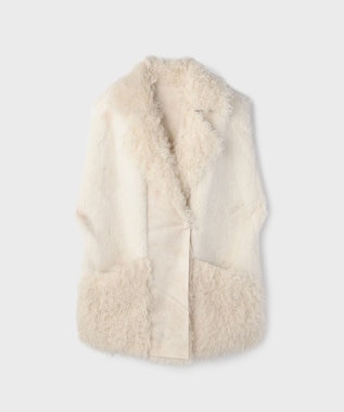 GRACE CONTINENTAL 【LOU ANDREA】フェイクポケットジレ ホワイト