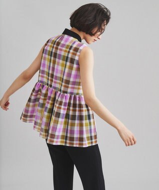 送料無料の通販 / シアーチェックノースリーブ GRACE GRACE | CONTINENTAL シャツ/ブラウス(半袖/袖なし)