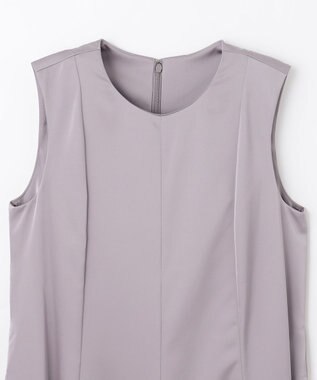 GRACE CONTINENTAL サテンフレアドレスパンツ グレー